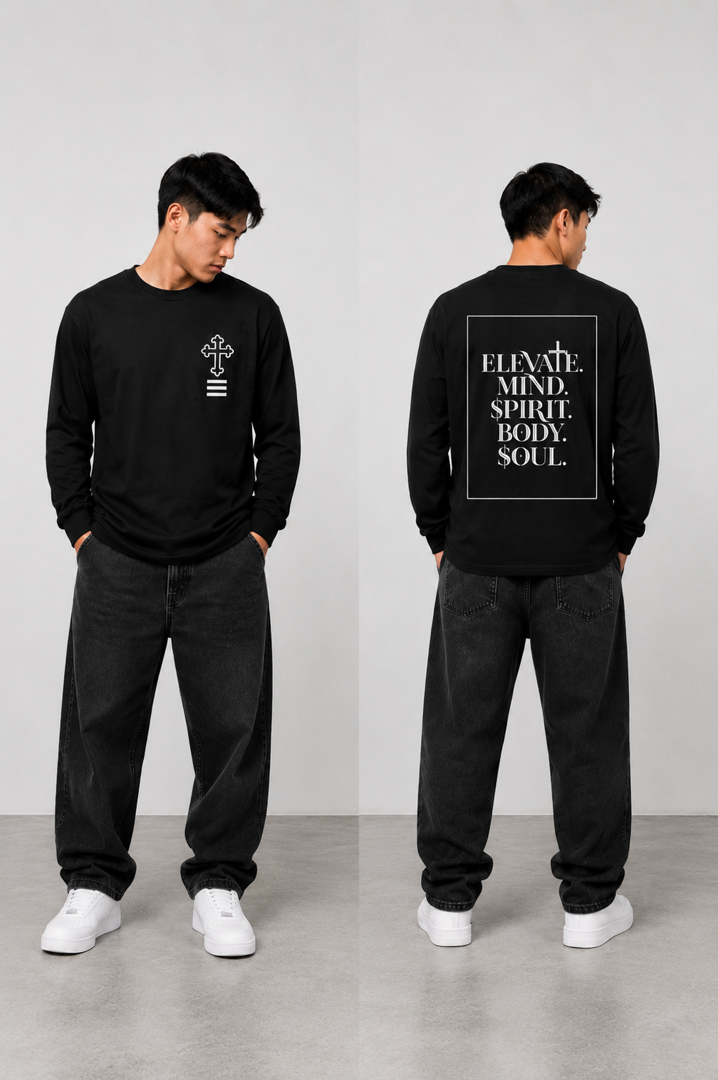 ELEVATE Cross Long Sleeve Tee